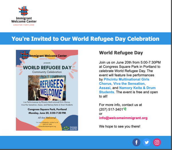 World Refugee Day Celebration – Midcoast New Mainers Group